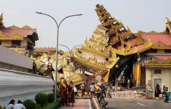 Gempa Myanmar 7,7 M Begitu Mematikan1