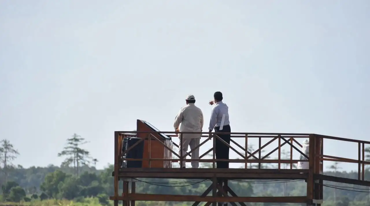 Prabowo Cek Lumbung Pangan Nasional di Merauke4