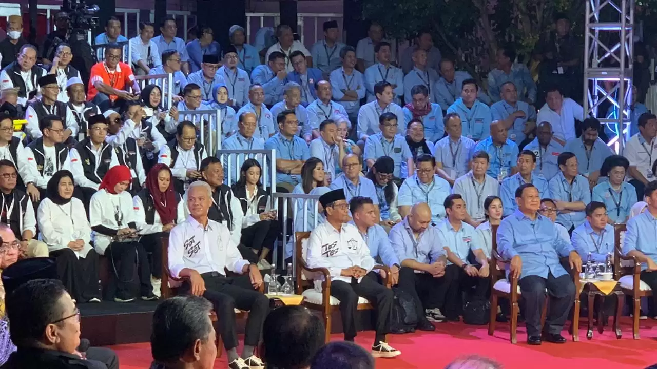 Penampakan Tiga Capres Siap Debat Pilpres 20242