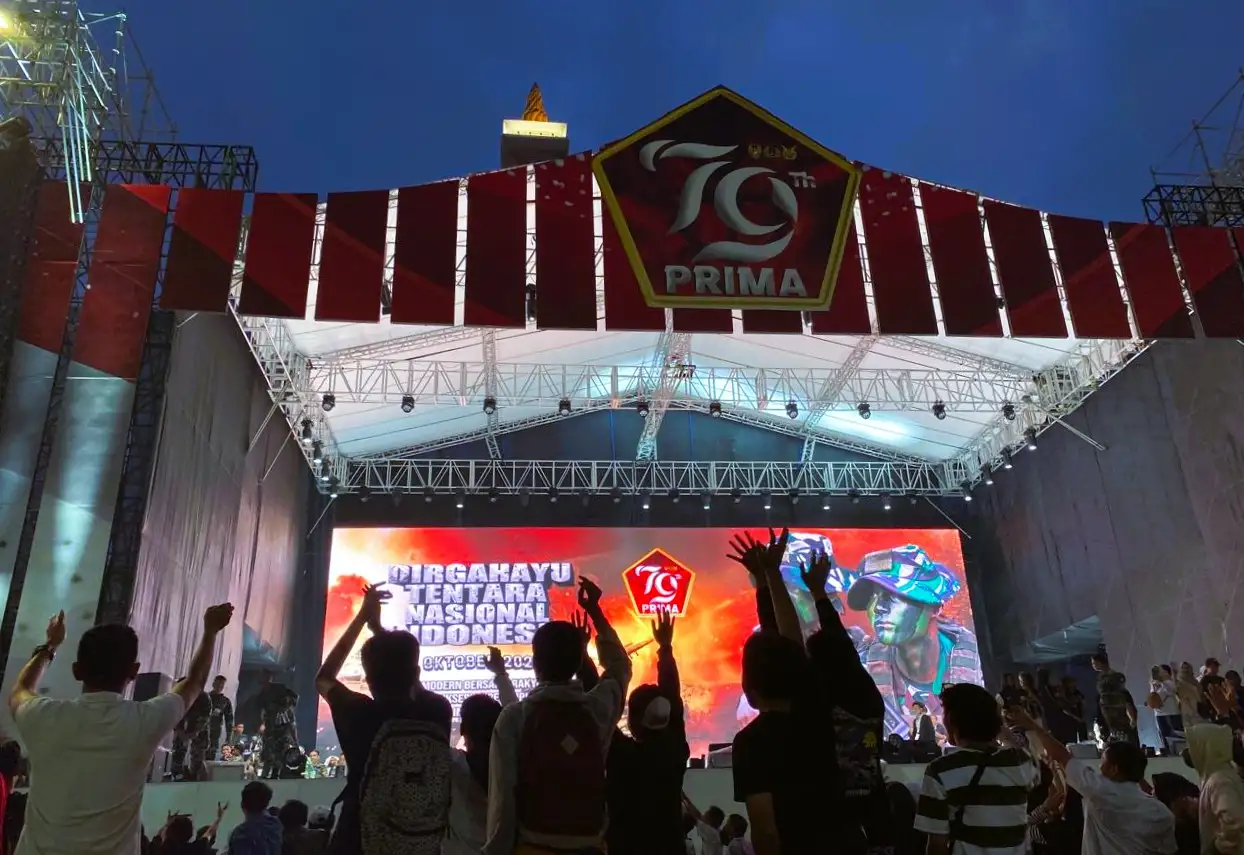 Hut TNI Ke-79 Berlangsung Meriah di Kawasan Silang Monas3