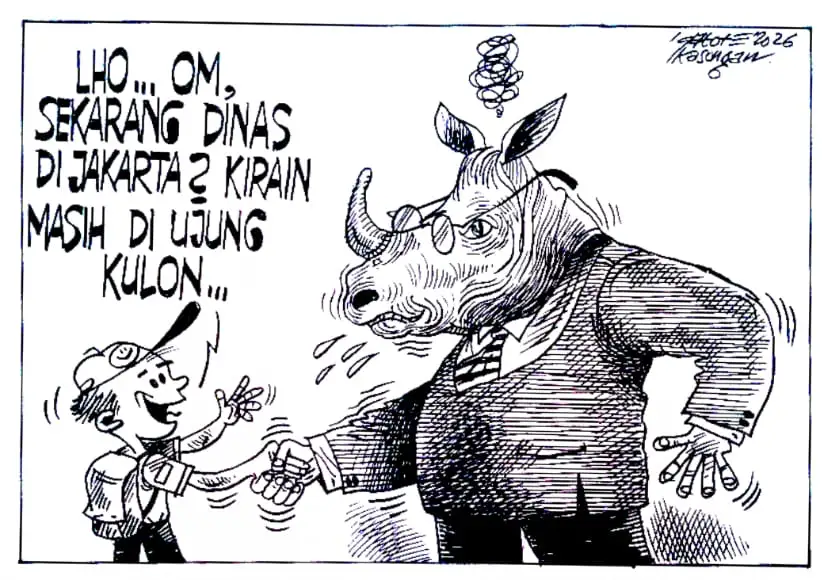 Karikatur - Ilustrasi -  Tebal Muka (Tidak Punya Malu) (Dok MI)