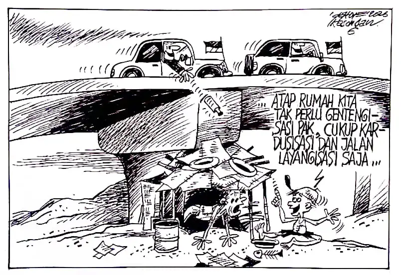 Karikatur - Ilustrasi - Bukan Gentengisasi... (Dok MI)