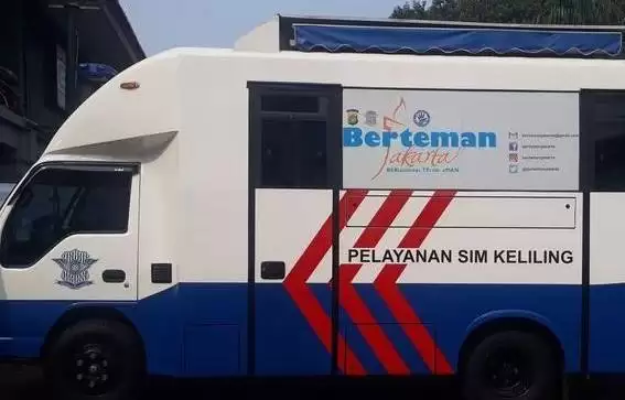 Unit mobil pelayanan sim keliling di Jakarta