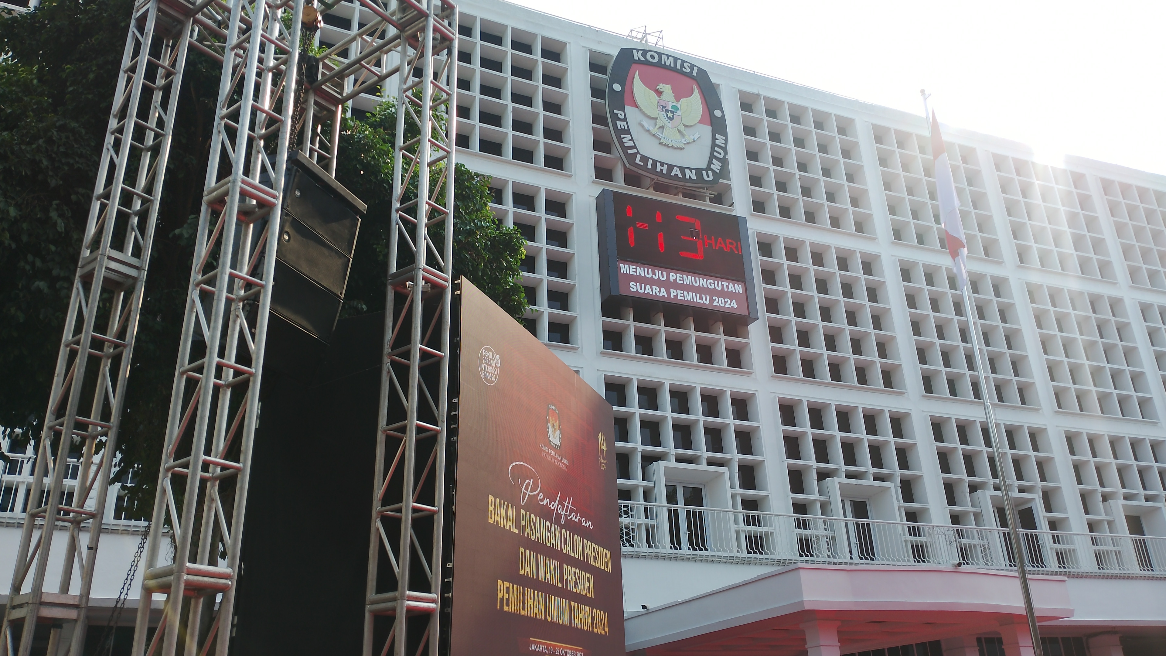 Gedung KPU RI. (Foto: Akbar Budi Prasetia/MI)