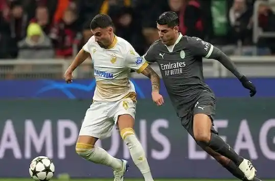 AC Milan vs  Red Star Belgrade (Foto: Istimewa)