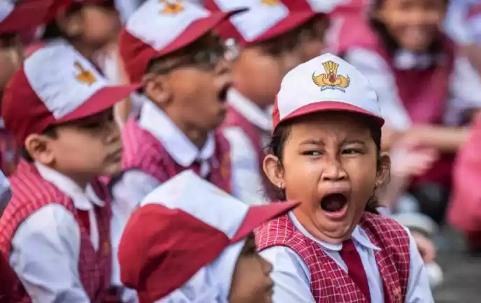 Anak sekolah. [Foto Antara]