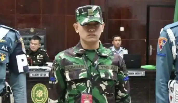 Terdakwa Anggota TNI AL Kelas I, Jumran (Foto: Ist)