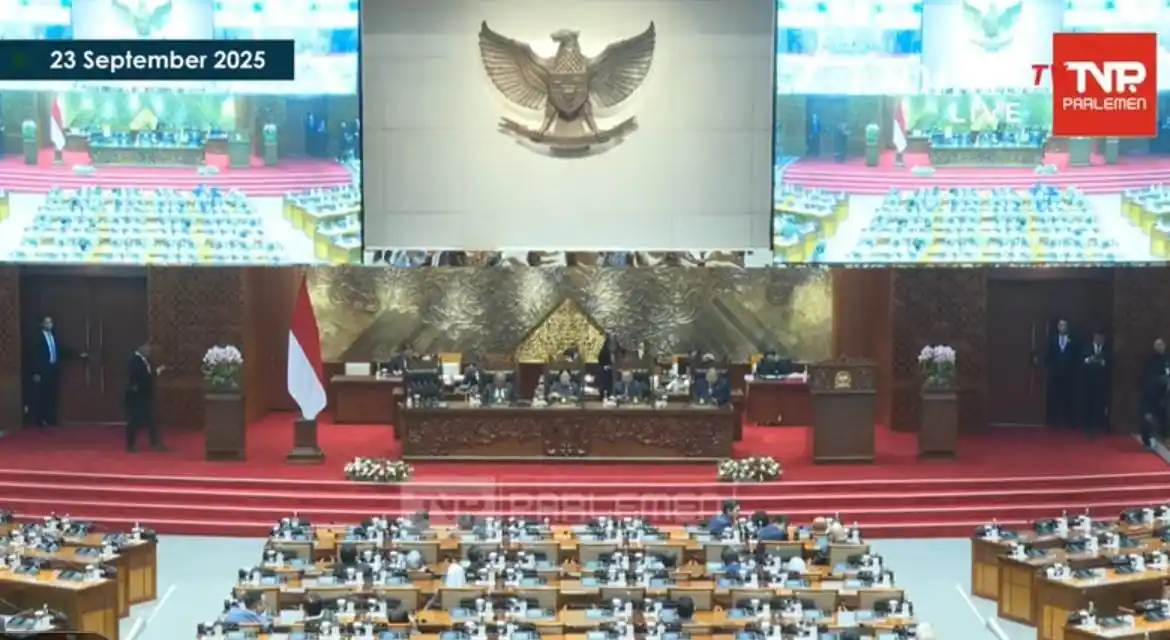 DPR Sahkan UU APBN 2026 (Foto: Tangkapan Layar)
