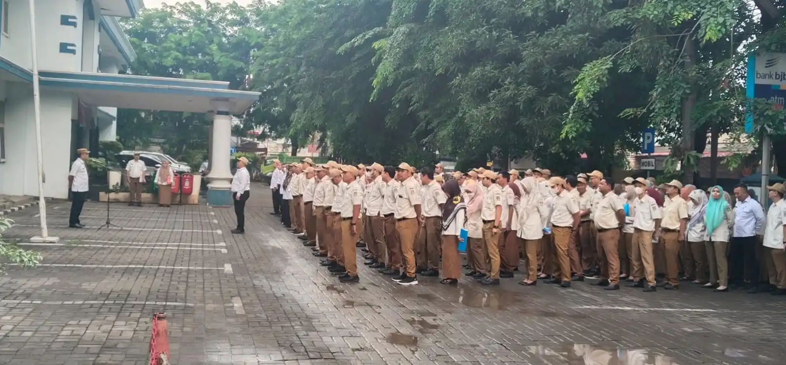 Apel Pagi Disdik Tanpa Kadisdik (Foto: Dok MI)