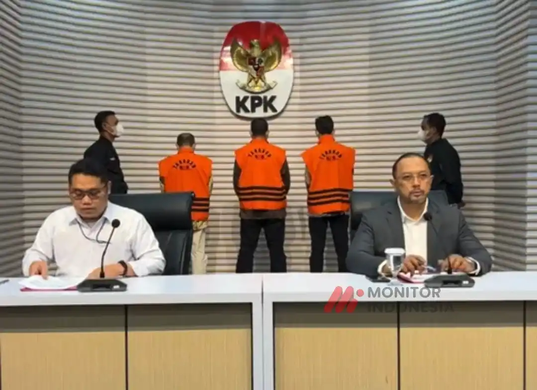 Dirdik KPK, Asep Guntur Rahayu (kiri) dan Jubir KPK, Tessa Mahardika Sugiarto (kanan)(Foto: Dok MI/Aswan)