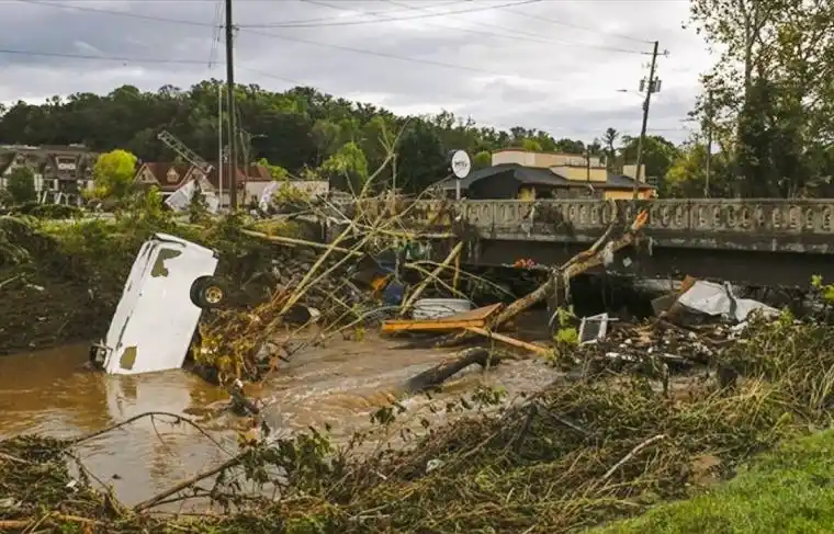Jumlah korban tewas akibat Badai Helene yang melanda wilayah tenggara Amerika Serikat. (Foto: Antara)