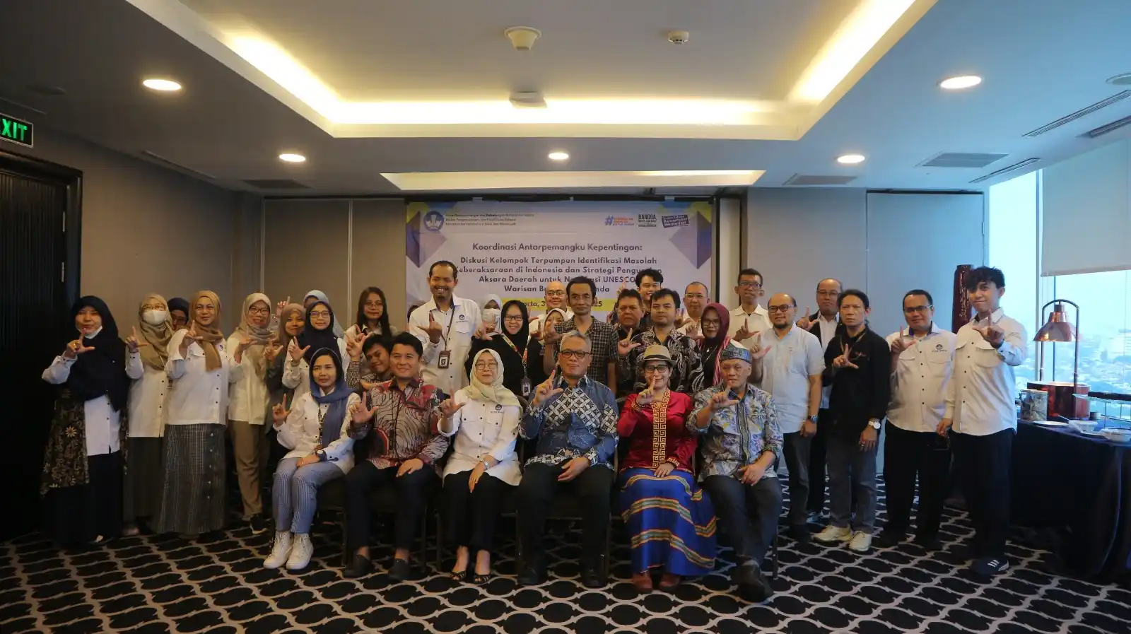 Badan Bahasa saat  mengadakan Diskusi Kelompok Terpumpun. (Foto. BKHM)