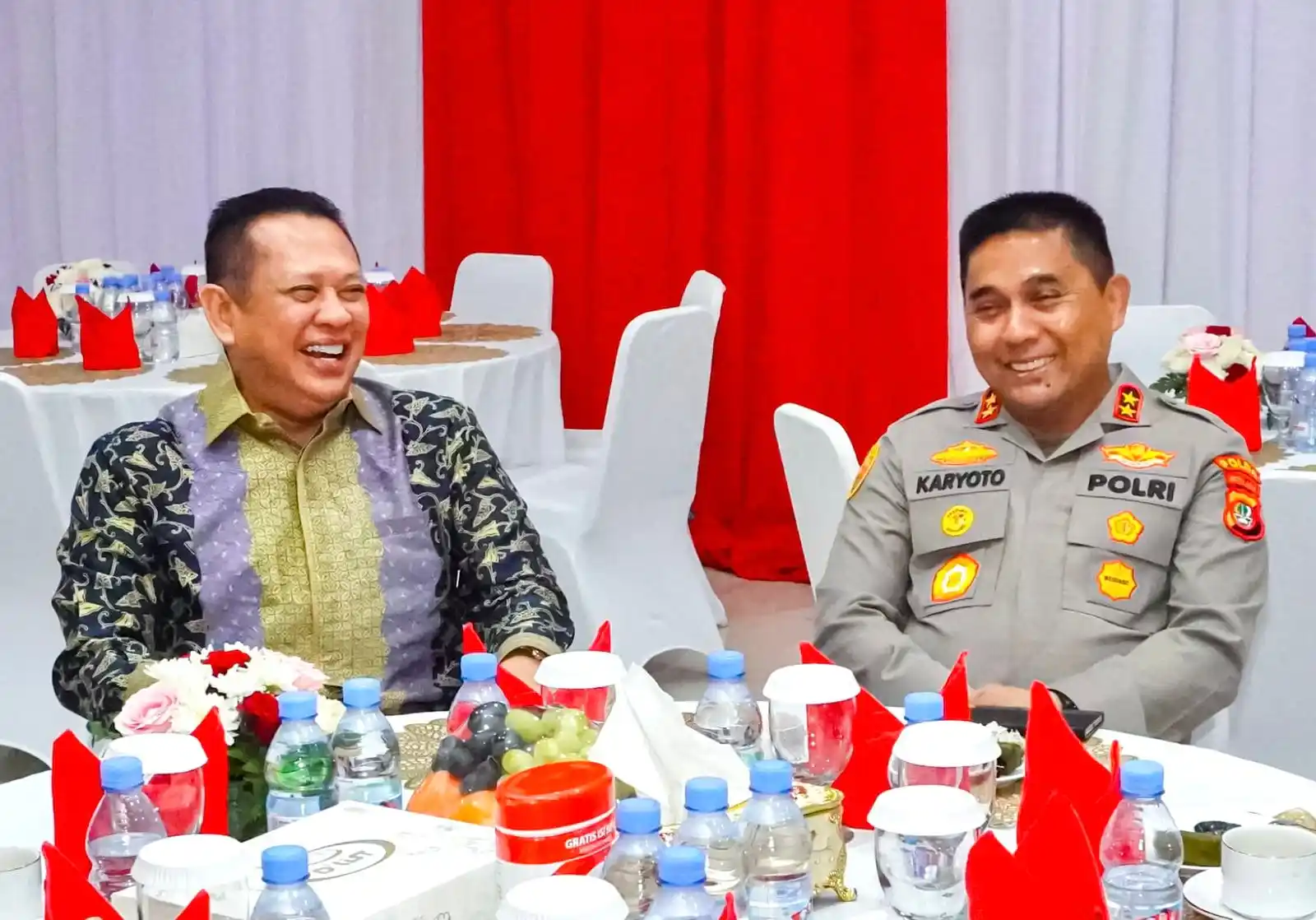 Bambang Soesatyo dan Kapolda Metro Jaya Irjen Karyoto (Foto: Dok MI)