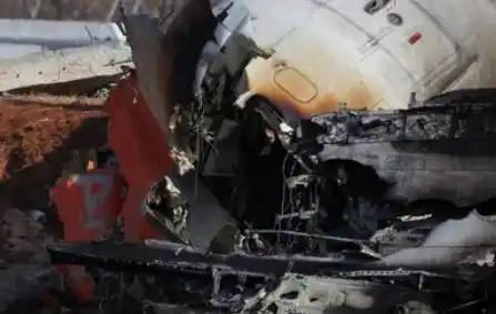 Bangkai Pesawat Jeju Air yang terbakar di korsel (Foto: Ist)