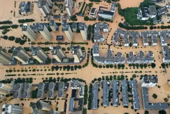 Banjir besar melanda China (Foto: Ist)