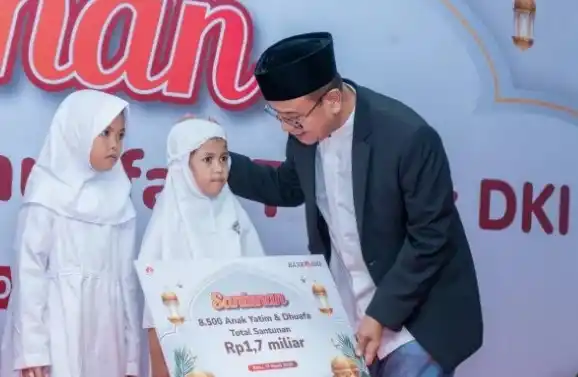 Bank DKI Menyalurkan Santunan Kepada Anak Yatim dan Dhuafa Sebesar Rp1,7 Miliar (Foto: Ist)