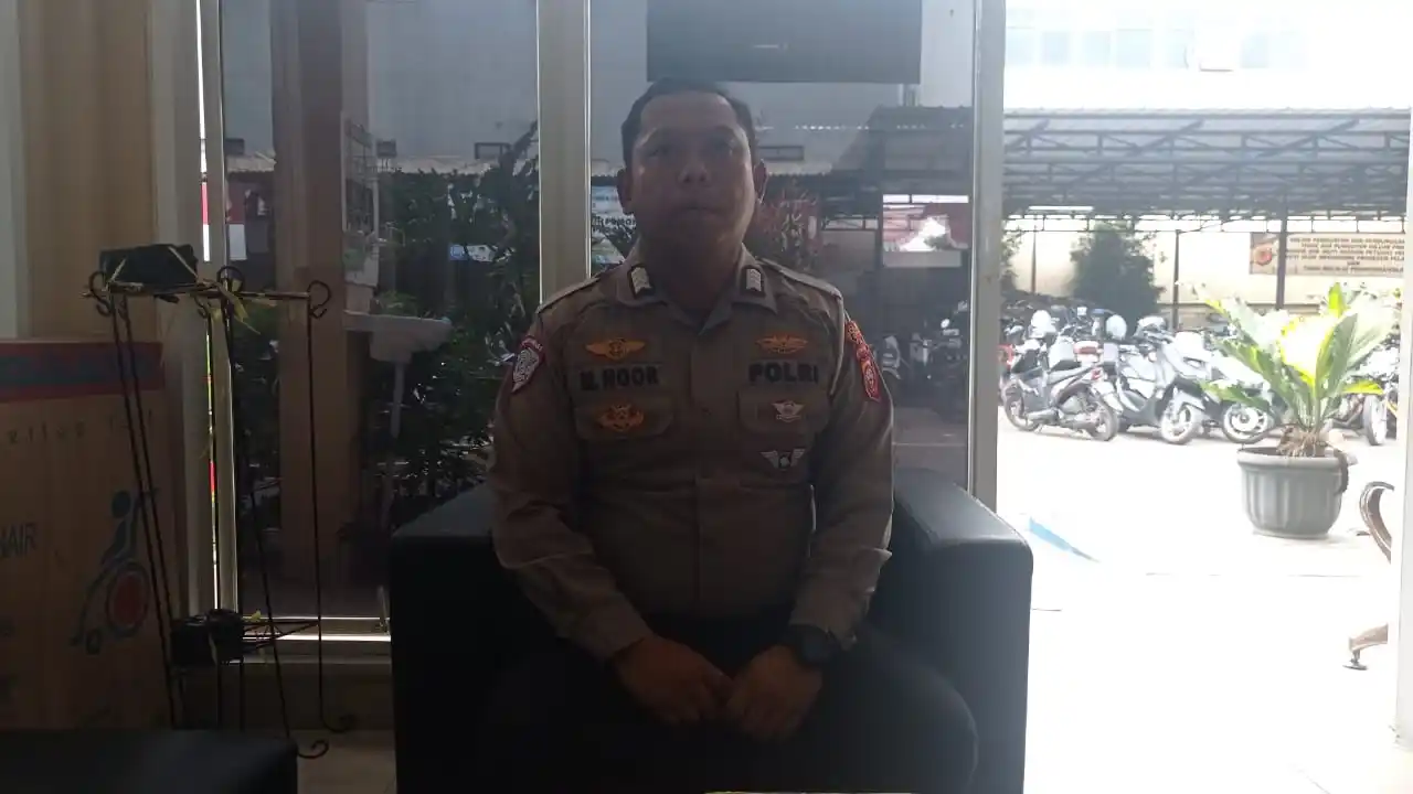 Baur SIM Polres Cimahi, Bripka M. Noor. (Foto: MI/Sugiyanto).