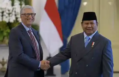 Presiden Prabowo Subianto dan Bill Gates [Foto: Tangkapan layar]