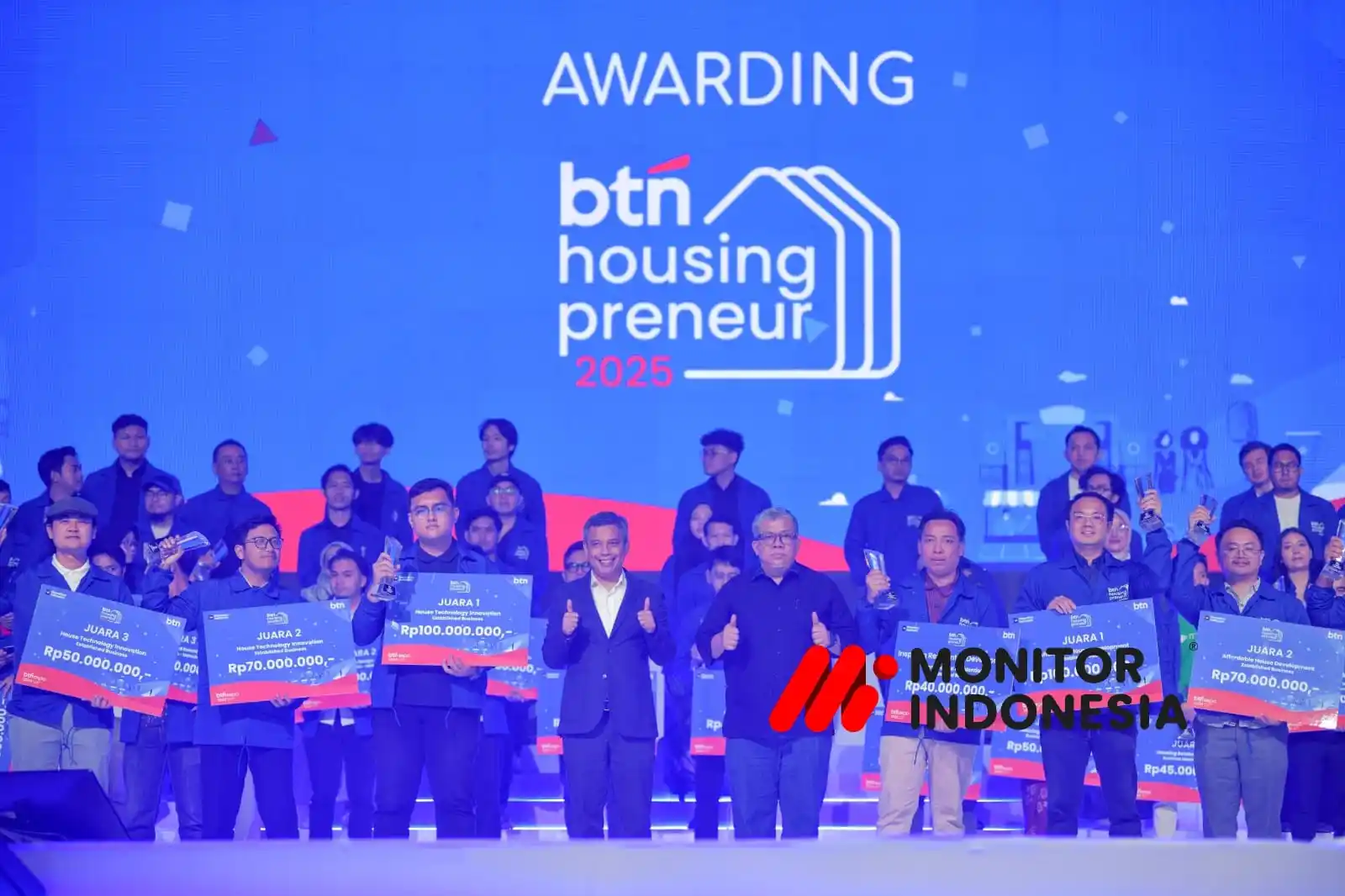 BTN Expo 2026 resmi menutup rangkaian BTN Housingpreneur 2025 yang sukses menjaring 1.170 ide dan melahirkan 57 inovator muda di sektor perumahan. Ajang ini menegaskan peran PT Bank Tabungan Negara (Persero) Tbk sebagai penggerak ekosistem hunian melalui dukungan startup teknologi, UMKM, pengembangan talenta, serta kolaborasi dengan pemerintah. Selain pameran properti, expo juga menghadirkan rekrutmen talenta, dukungan industri kreatif, dan penggalangan donasi sosial.. Sabtu (31/1/2026) (Dok MI/BTN)