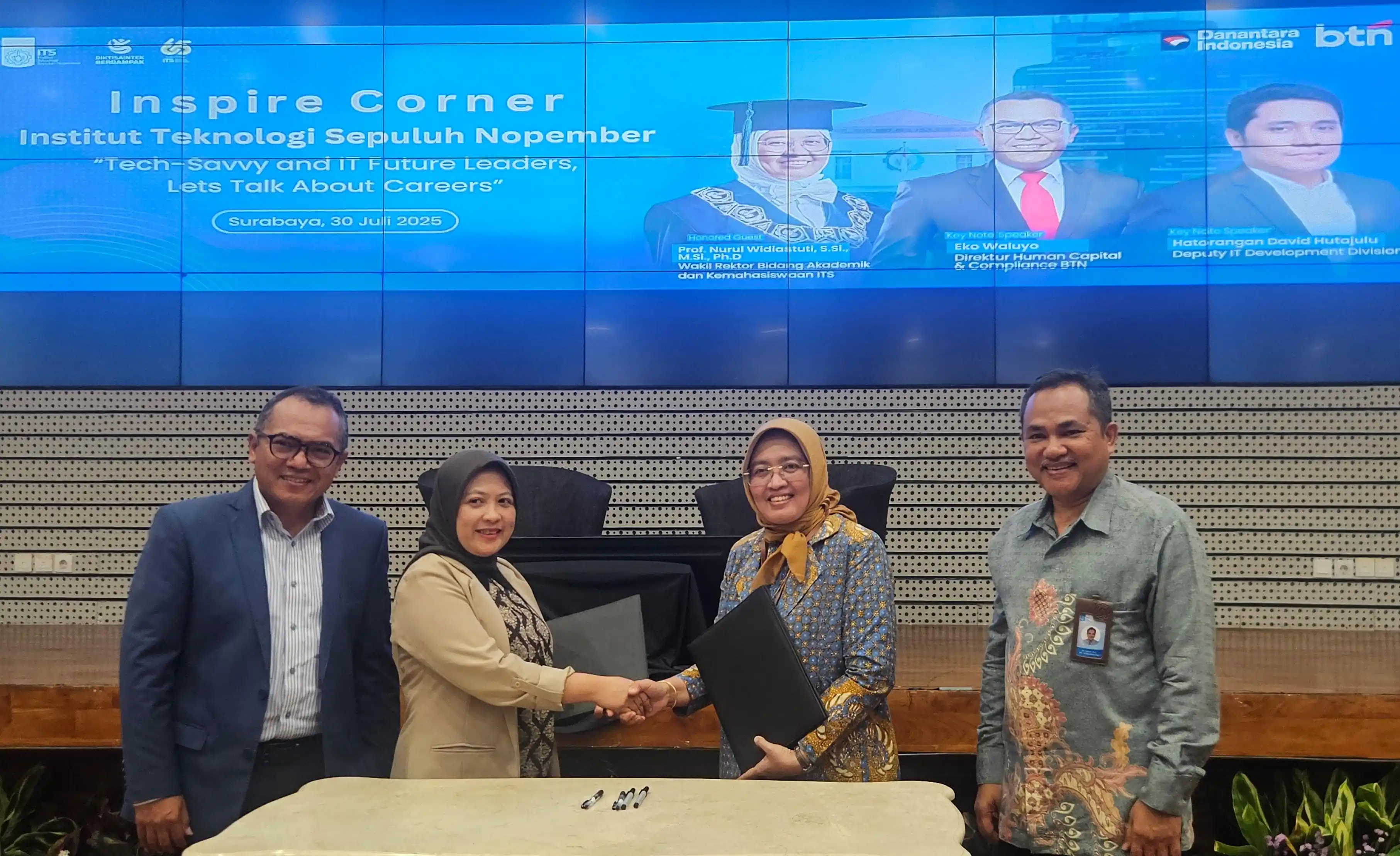 BTN Gaet Talenta Muda Institut Teknologi Sepuluh Nopember (ITS). [Foto: Doc. BTN]