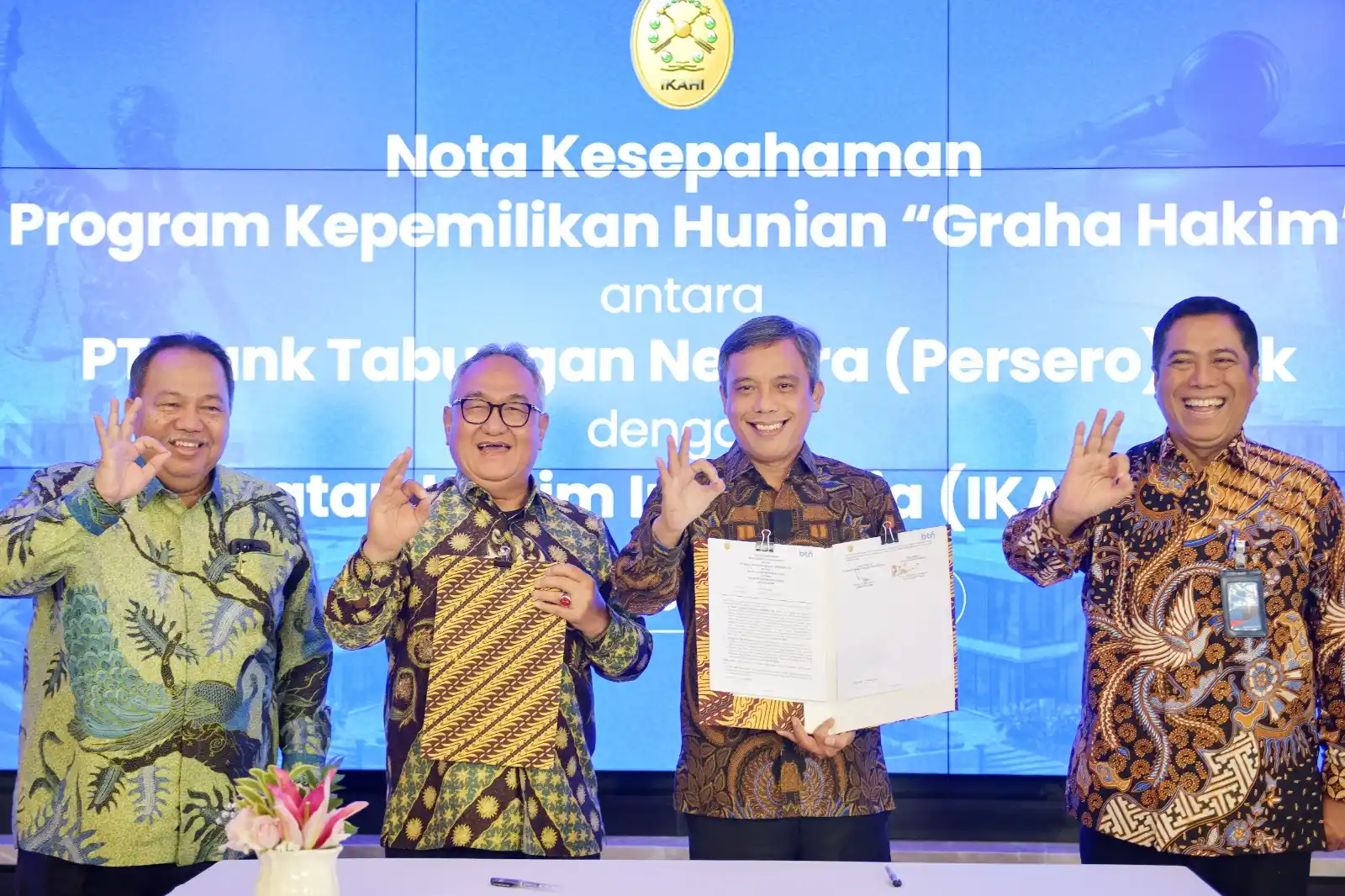 BTN Gandeng IKAHI Sediakan Fasilitas Kredit Perumahan bagi Para Hakim (Foto: Dok BTN)