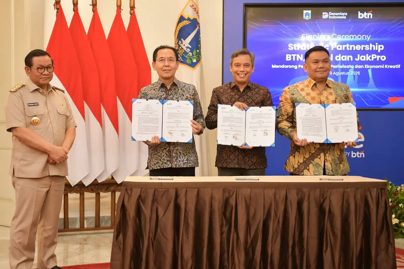 BTN Teken MoU dengan PT Pembangunan Jaya Ancol Tbk dan Jakpro (Foto: Dok BTN)