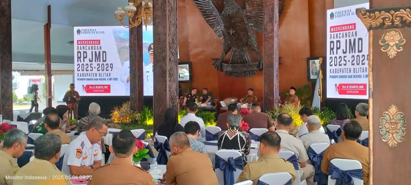 Suasana saat kegiatan Musrenbang RPJMD Kabupaten Blitar, di Pendopo RHN (Foto: Dok MI/JK)