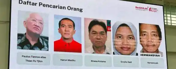 5 orang yang masuk dalam daftar pencarian orang (DPO) Komisi Pemberantasan Korupsi (KPK). [Foto: Ist]