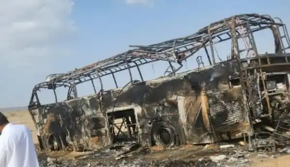 Bus Jamaah Umrah Terbakar di Arab Saudi (Foto: Kemlu)