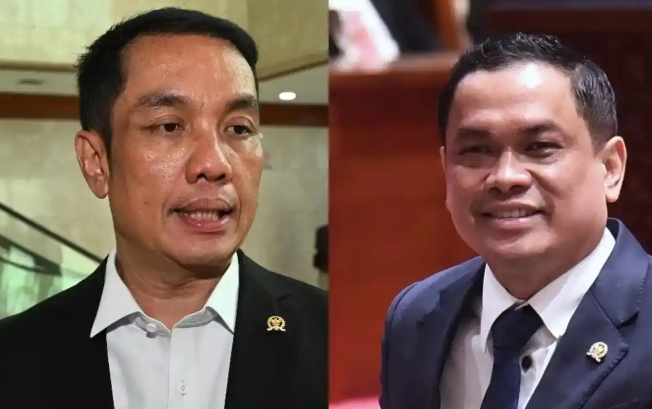 Anggota DPR Fauzi Amro (kiri) dan Charles Meikyansah (kanan) (Foto: Kolase MI/Diolah)