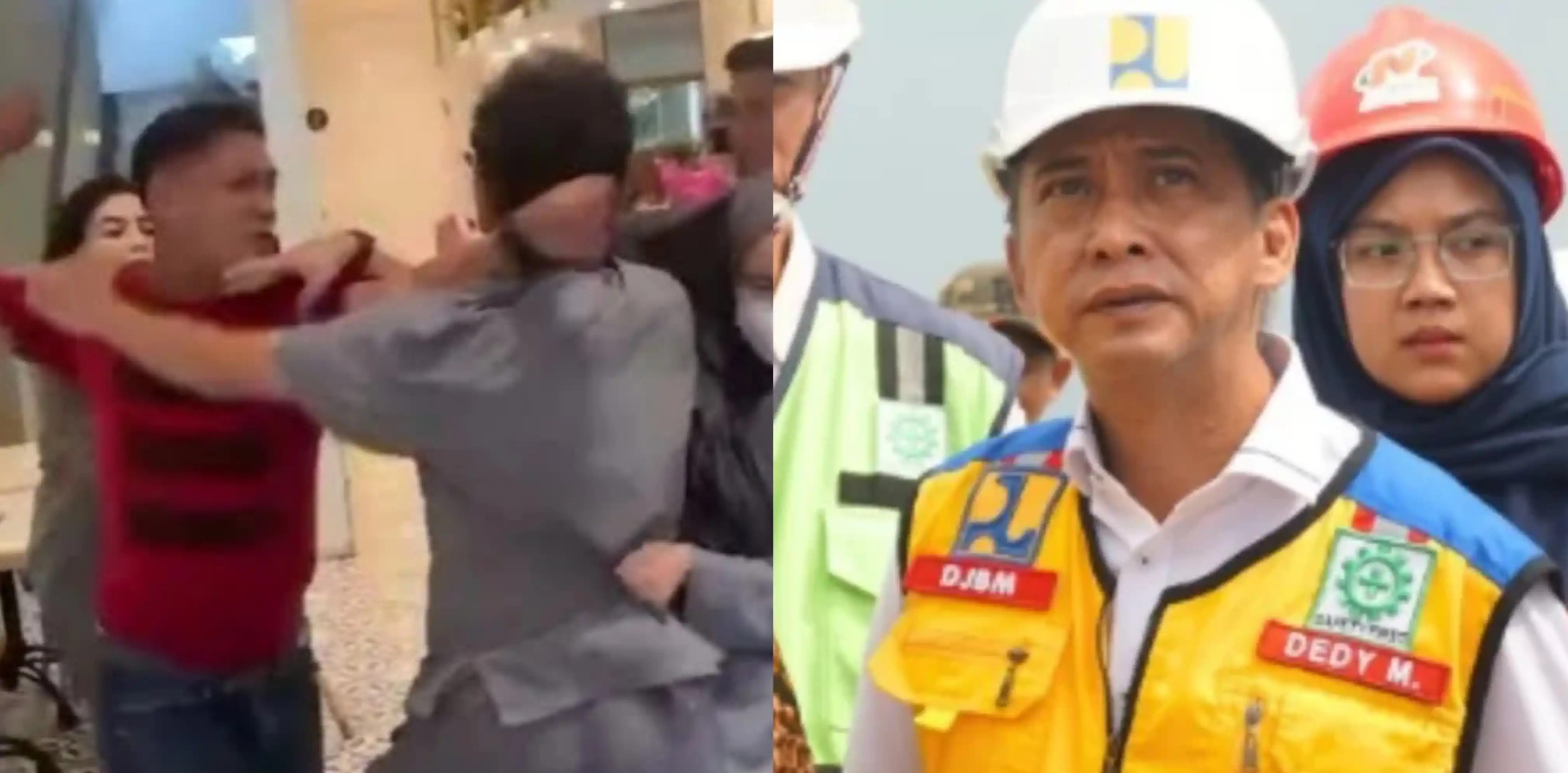 Penganiayaan dokter koas di Palembang yang sedang viral (kanan) dan Dedy Mandarsyah (Foto: Kolase MI)