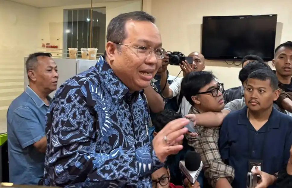 Direktur Utama BEI, Iman Rachman menyampaikan pengunduran dirinya secara langsung di Gedung Bursa Efek Indonesia, Jakarta, Jumat (30/1/2026).