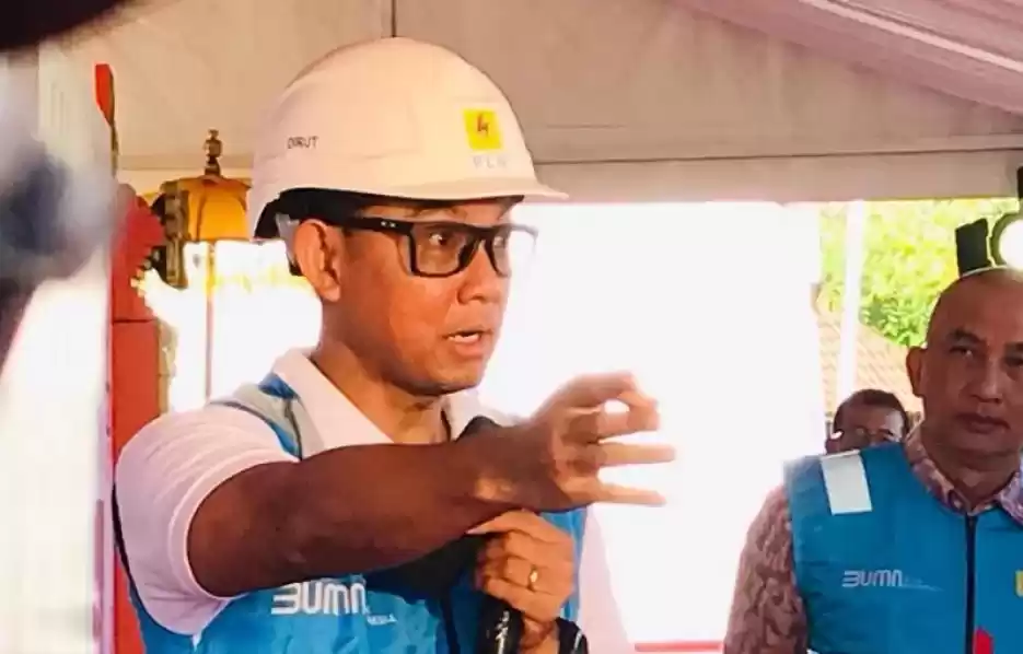Direktur Utama PT PLN (Persero) Darmawan Prasodjo saat memberikan keterangan terkait persiapan PLN dalam KTT G20 di Nusa Dua, Badung, Bali