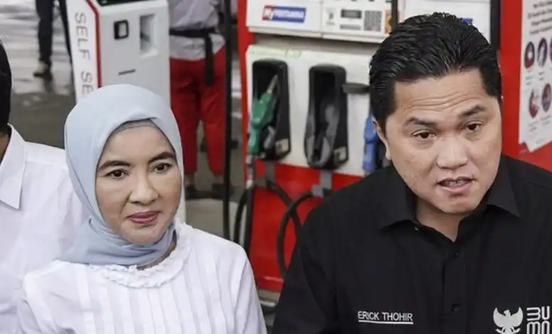 Mantan Dirut PT Pertamina, Nicke Widyawati (kiri) dan Menteri BUMN, Erick Thohir (kanan) (Foto: Istimewa)