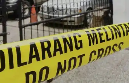 Garis Polisi di tkp satpam dibunuh anak majikan di Bogor (Foto: Ist)