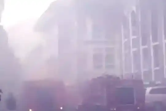 Gedung Rektorat UIN Jakarta Terbakar (Foto: Istimewa)