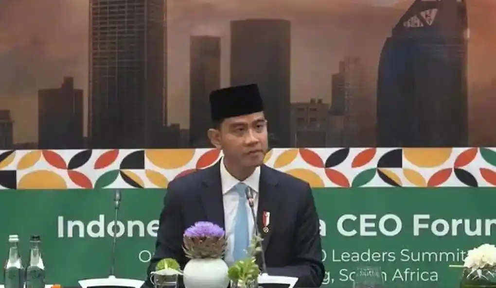 Wakil Presiden Gibran Rakabuming Raka mengumumkan kebijakan bebas visa antara Indonesia dan Afrika Selatan (Foto: Repro)