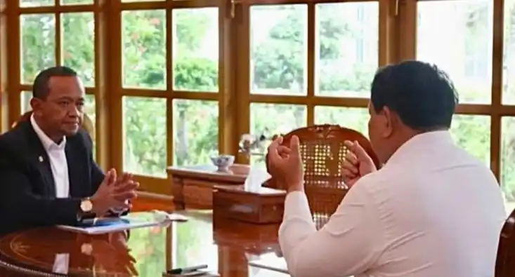 Bahlil Lahadalia dan Presiden Prabowo Subianto (Foto: Istimewa)