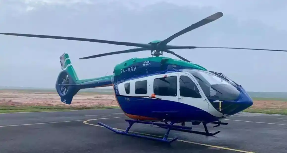 Helikopter BK 117-D3 Hilang Kontak di Pegunungan Meratus, Kalimantan Selatan (Foto: Ist)