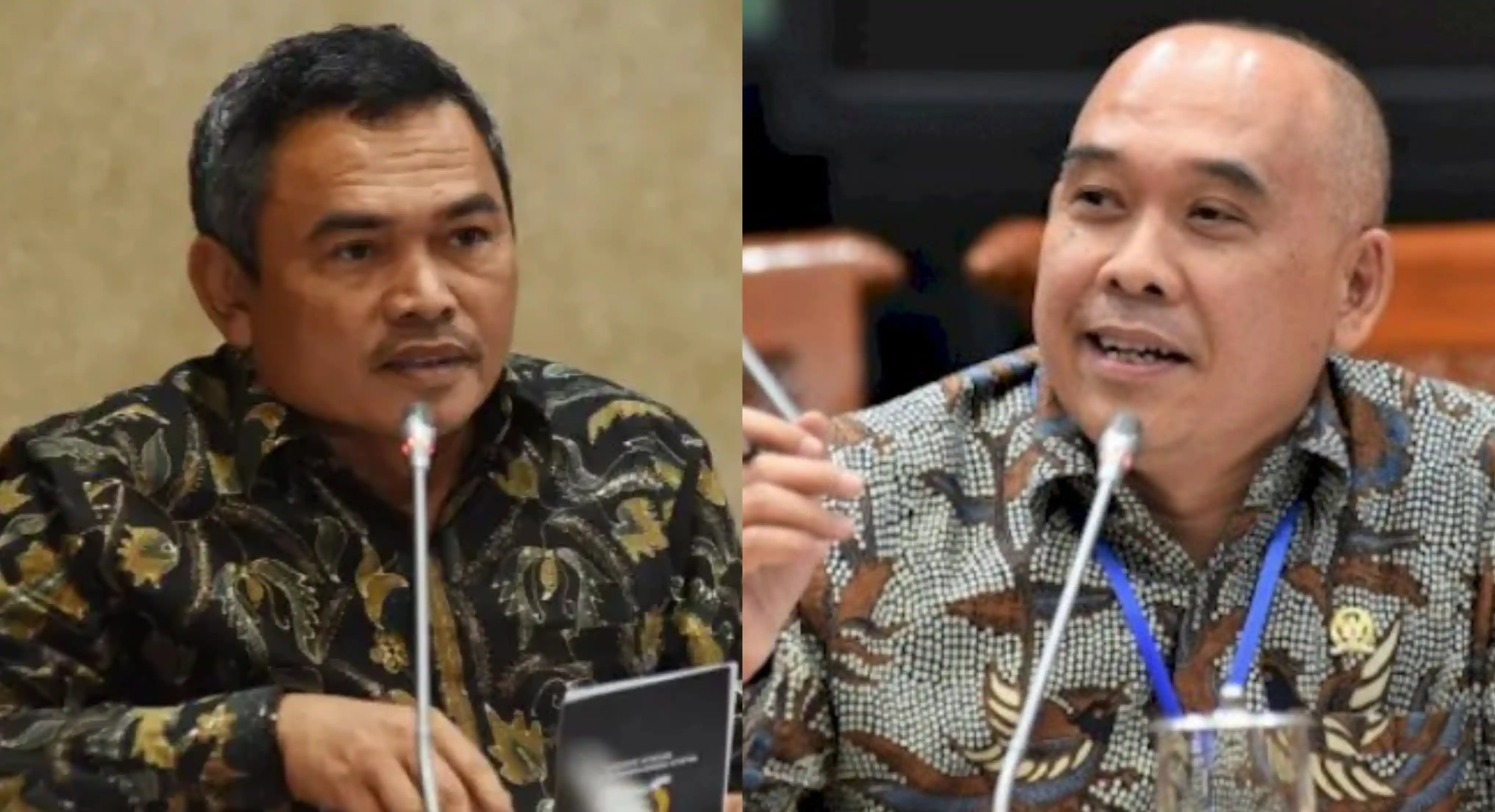 Anggota DPR RI, Satori (kiri) dan Heri Gunawan (kanan) (Foto: Kolase MI/Aswan)