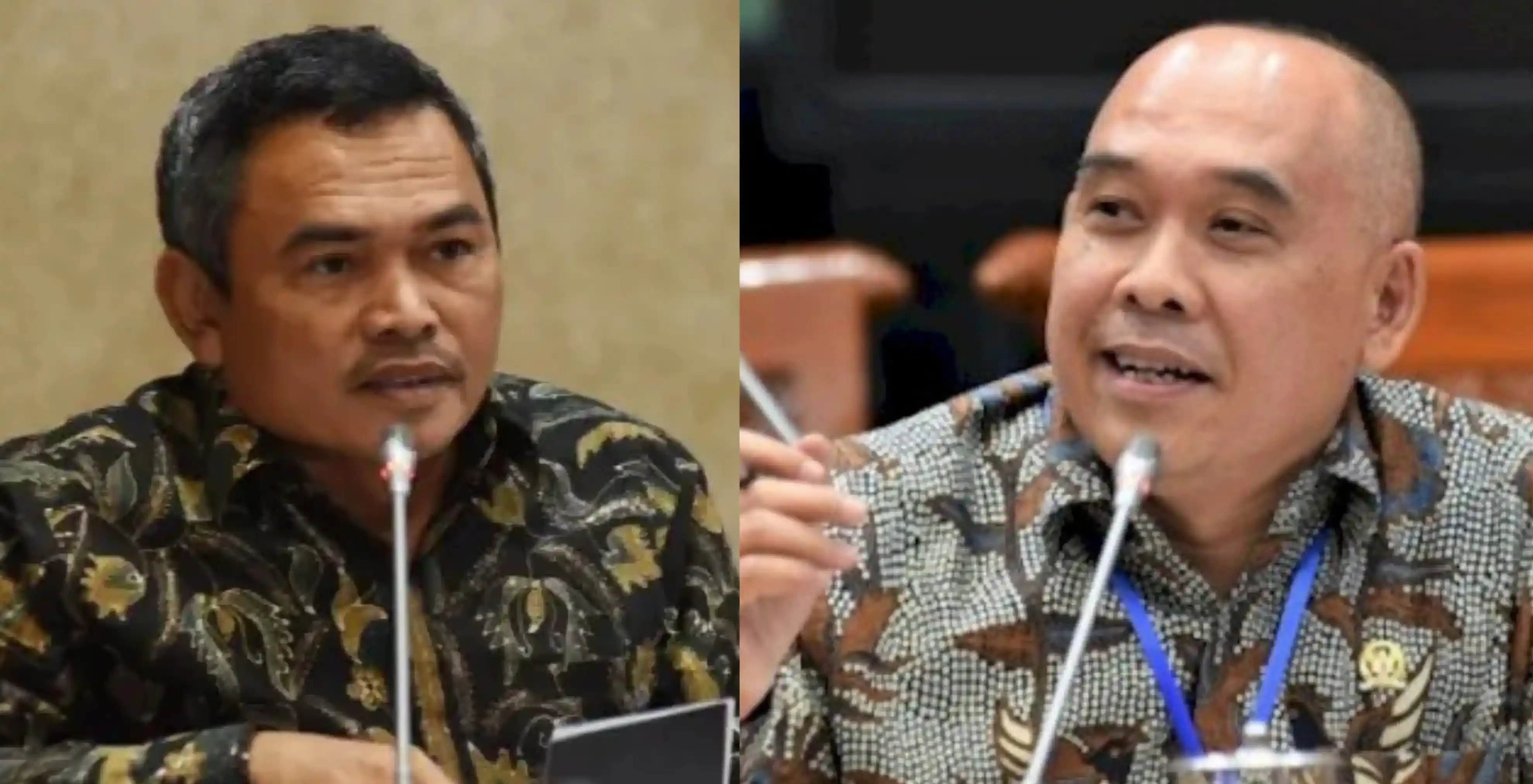 Anggota DPR RI Satori (kiri) dan Heri Gunawan (kanan). Foto: Kolase MI