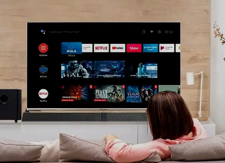 Ilustrasi streaming film lewat smart TV (Foto: Istimewa)
