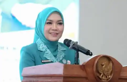 Istri Bupati Lampung Tengah nonaktif Ardito Wijaya, Indria Sudrajat (Foto: Istimewa)