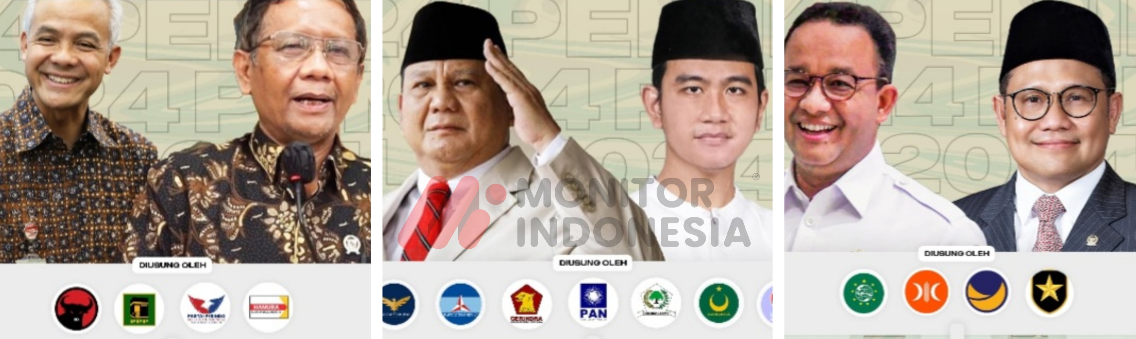 Paslon apres dan cawapres 2024 akan berdebat (Foto: Dok MI)