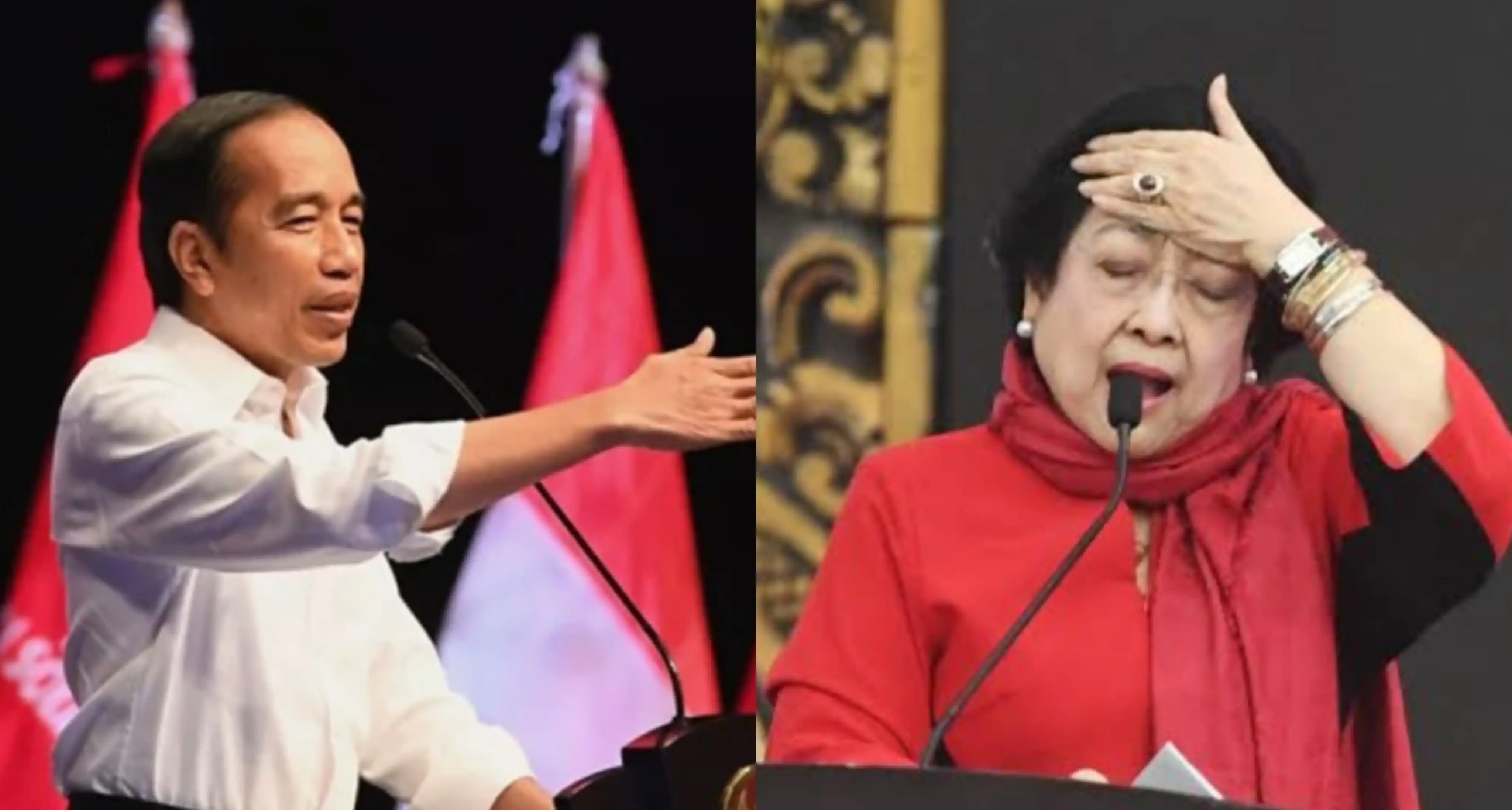 Joko Widodo (kiri) dan Megawati Soekarnoputri (Foto: Kolase MI)