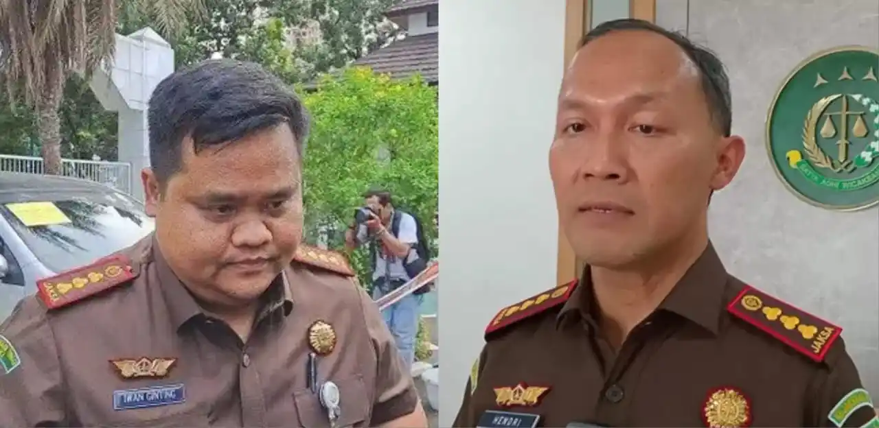 Kepala Kejaksaan Negeri (Kajari) Jakarta Barat (Jakbar) Hendri Antoro Puji dan Eks Kajari Jakbar Iwan Ginting (kiri) (Foto: Kolase MI/Istimewa)