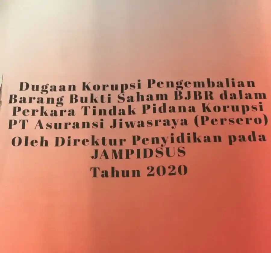 Cover - Laporan dugaan korupsi barang bukti berupa saham Bank Jabar Banten (BJBR) (Foto: Dok MI)