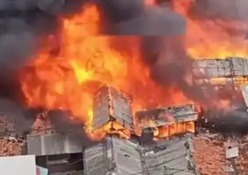 Kebakaran di Kemayoran [Foto: Ist]