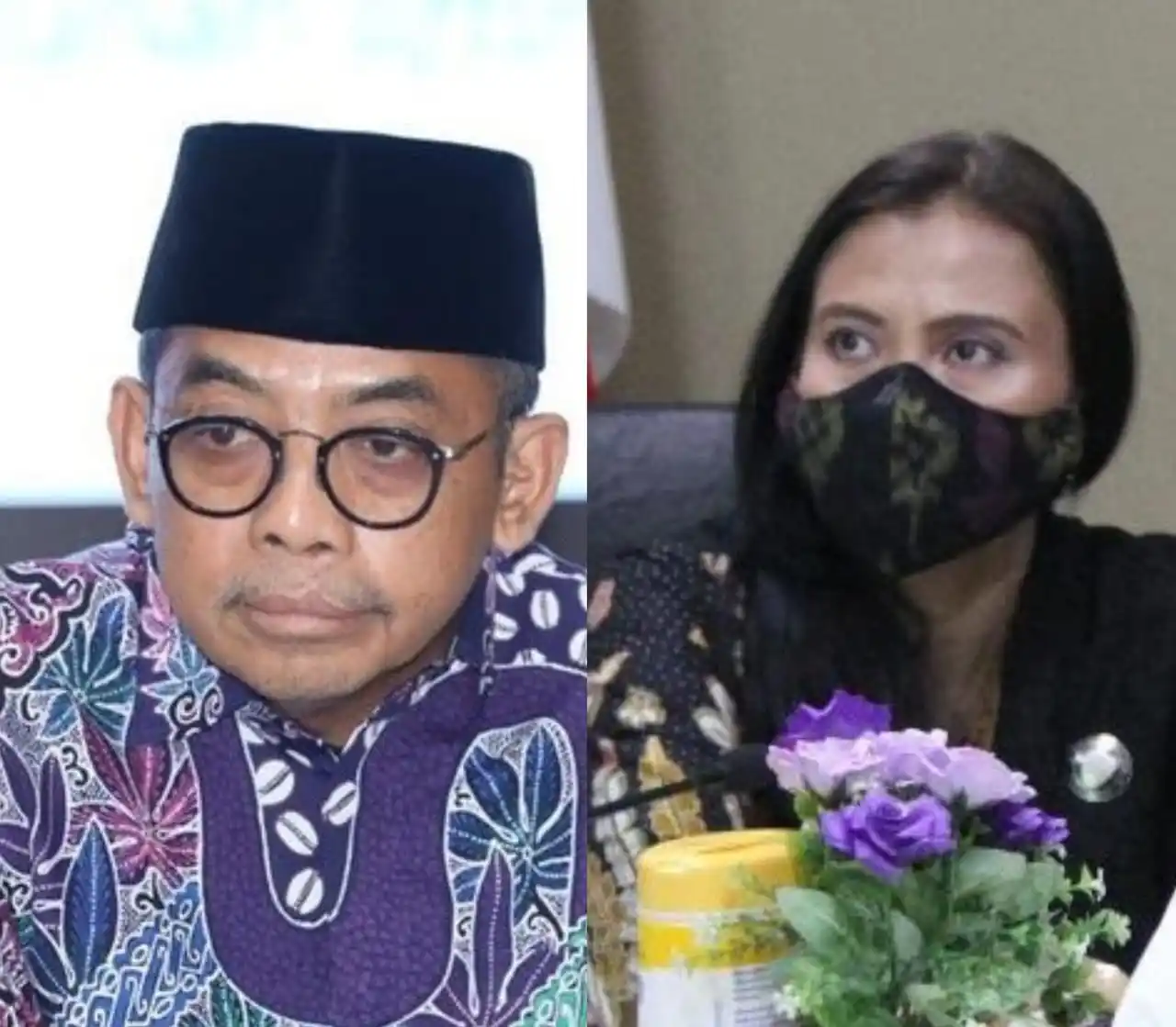 Kepala Kantor Pelayanan Pajak (KPP) Madya Semarang Bernadette Ning Dijah Prananingrum (kanan) dan mantan Dirjen Pajak Kementerian Keuangan (Kemenkeu) Suryo Utomo (kiri) (Foto: Kolase MI)