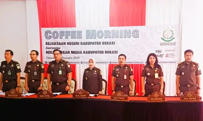 Kejaksaan Negeri Cikarang Bekasi, Coffee Morning dengan Wartawan (Foto: Ist)